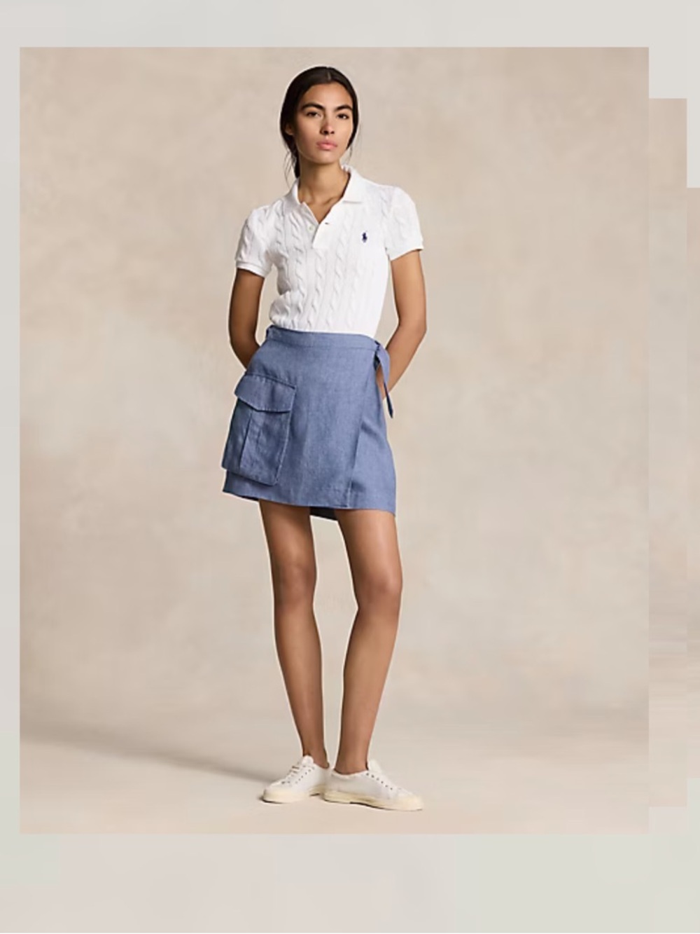 Polo Ralph Lauren Wrap Skirt with Cargo Pocket